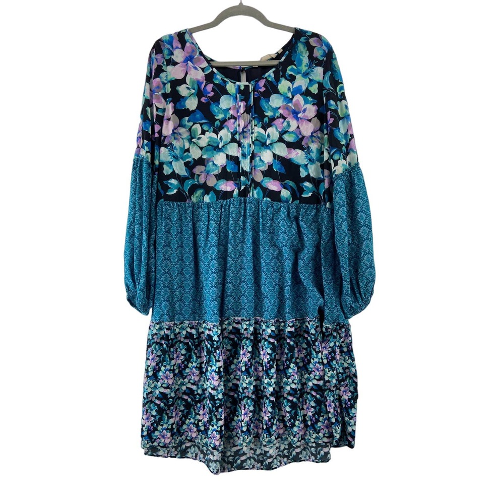 Soft Surroundings Night Bloom Floral Dress Sz Large